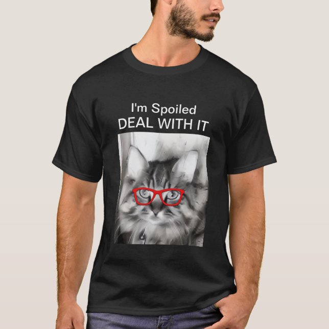 Camiseta de gato estropeada (Anverso)