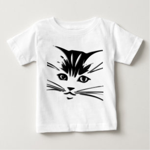 Camiseta de gato Face Baby