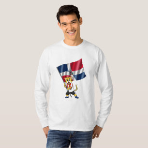 Camiseta de gato fanático de la República Dominica