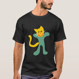Camiseta de gato feliz