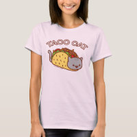 Camiseta de gato femenina - "TACO CAT"