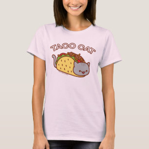 Camiseta de gato femenina - "TACO CAT"