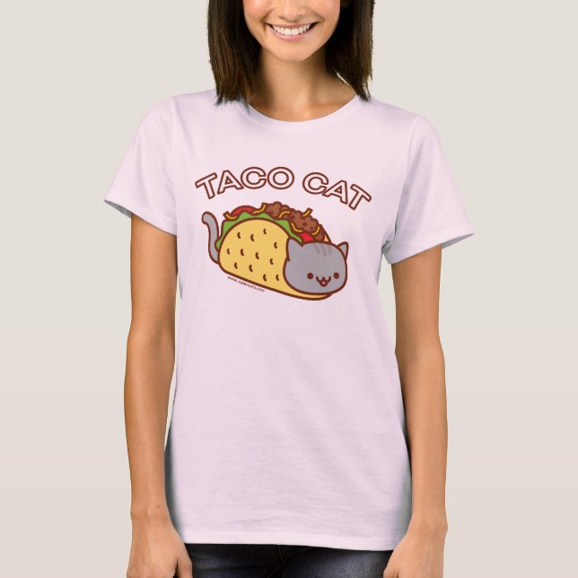 Camiseta de gato femenina - "TACO CAT" (Anverso)