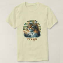 Camiseta de gato forestal noruego
