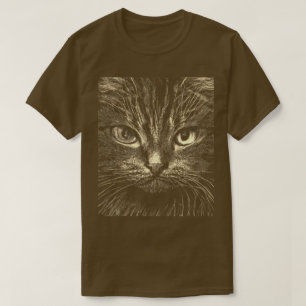 Camiseta de gato frontal completa