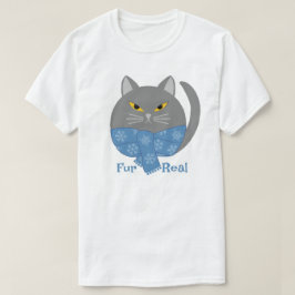 Camiseta de gato 'Fur Real' de animal lindo