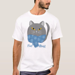Camiseta de gato 'Fur Real' de animal lindo