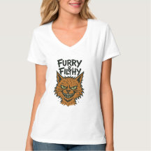 Camiseta de gato "Furry and Filthy"
