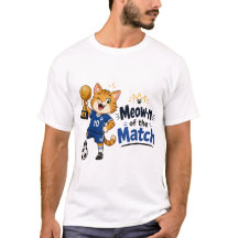 Camiseta de Gato Futbolista Meow-n del Partido
