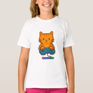 Camiseta de gato gamer