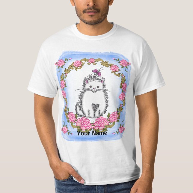 Camiseta de gato gatito bebé (Anverso)