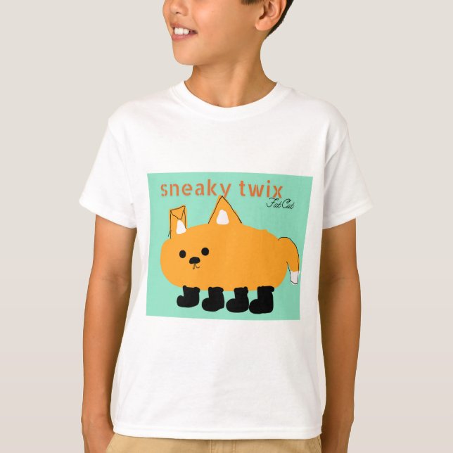 Camiseta de gato gorda (Anverso)