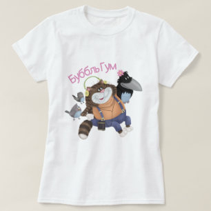 Camiseta de gato gordo de chicle