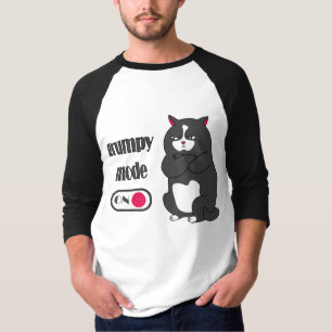 Camiseta de gato gordo divertido con modo gruñón