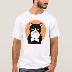 Camiseta de gato Gráfica malvada de gato rata mal 