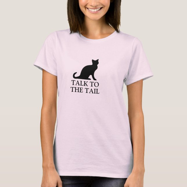 Camiseta de gato | hablar con la cola (Anverso)