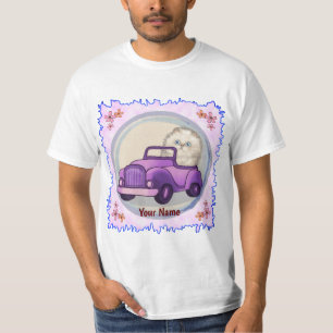 Camiseta de gato himalayo en coche