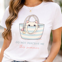 Camiseta de Gato Introvertido Divertida No Me Perc