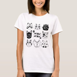 Camiseta de Gato Kawaii Lindo Amante Meow Meow