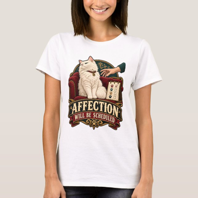 Camiseta de gato - La Afecto Será Programado (Anverso)