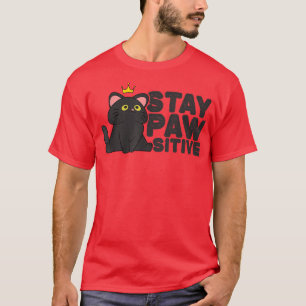 Camiseta de gato lindo Camiseta Permanecer inquiet