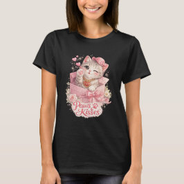 Camiseta de gato lindo Paws & Kisses – Valor de ga