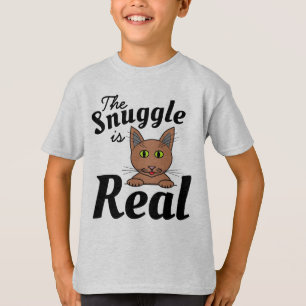 Camiseta de gato lindo The Snuggle is Real