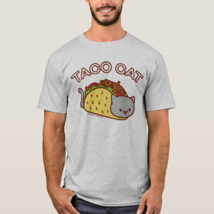 Camiseta de gato masculina - "TACO CAT"