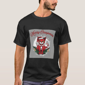 Camiseta de Gato Merry Creepmas