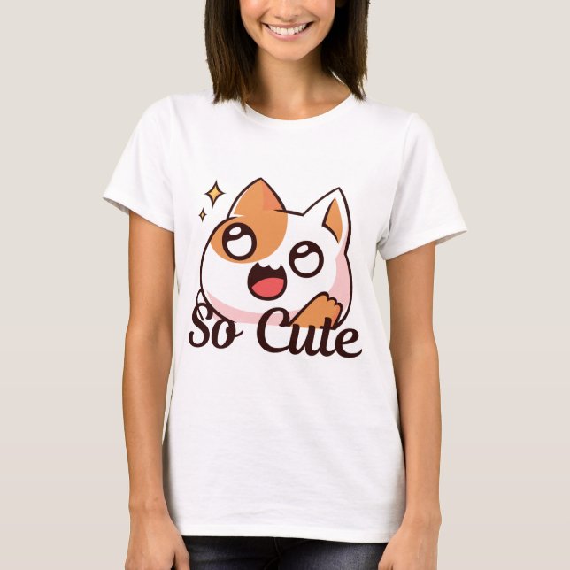 Camiseta de gato muy pequeña (Anverso)