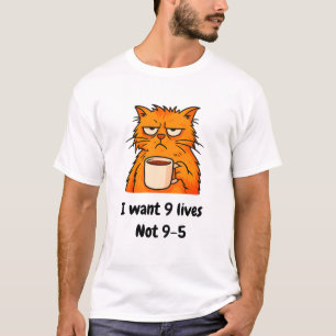 Camiseta de gato Naranja divertida