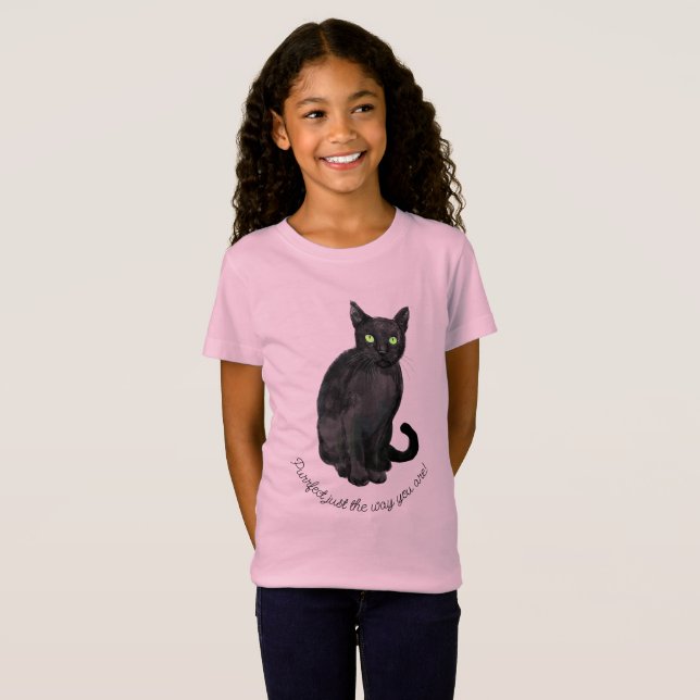 Camiseta de gato negro (Anverso completo)