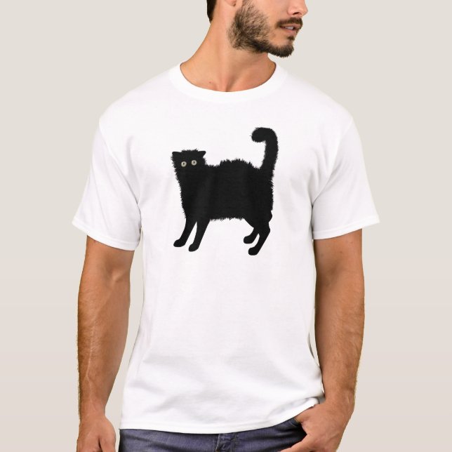 Camiseta de gato negro (Anverso)