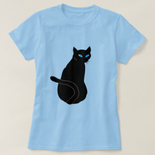 Camiseta de gato negro