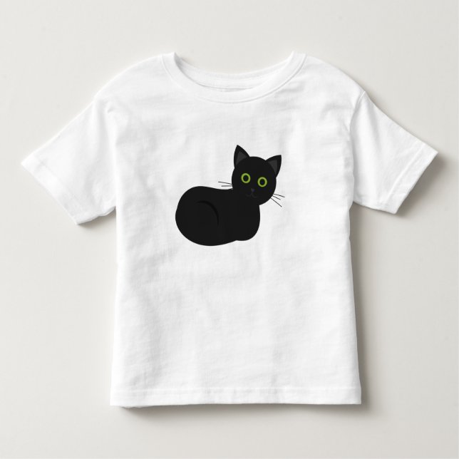 Camiseta de gato negro (Anverso)