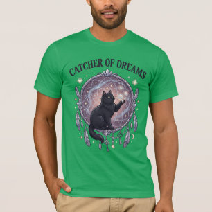 Camiseta de gato negro Catcher of Dreams Witchy Go