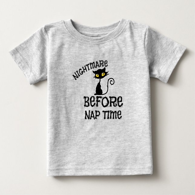 Camiseta de gato negro de Halloween (Anverso)