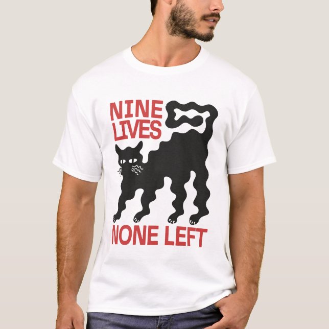 Camiseta de gato negro de juguete (Anverso)