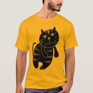Camiseta de gato negro malvado
