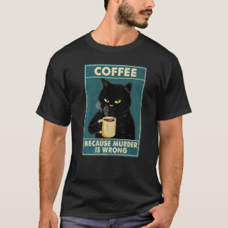 Camiseta de Gato Negro Porque el Asesinato es Inco