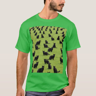 CAMISETA DE GATO NEGRO T