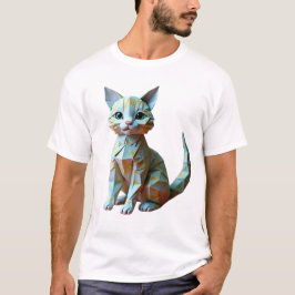 Camiseta de gato originami