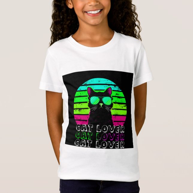 Camiseta de gato para chicas (Anverso)