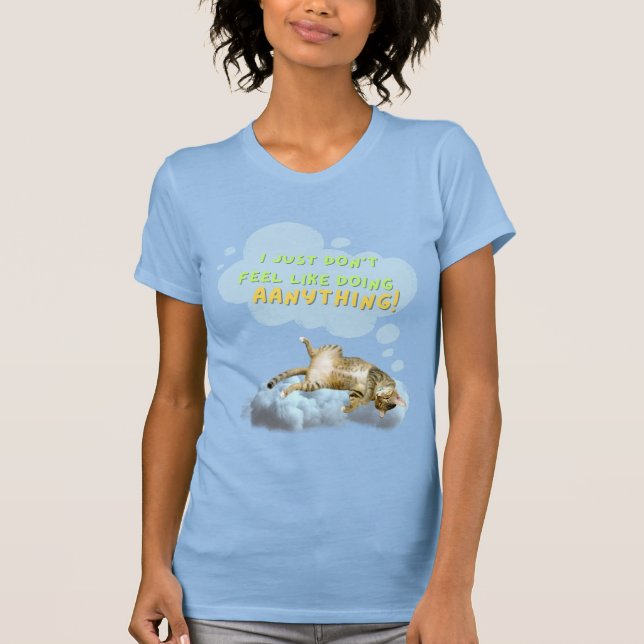 Camiseta de gato perezoso (Anverso)