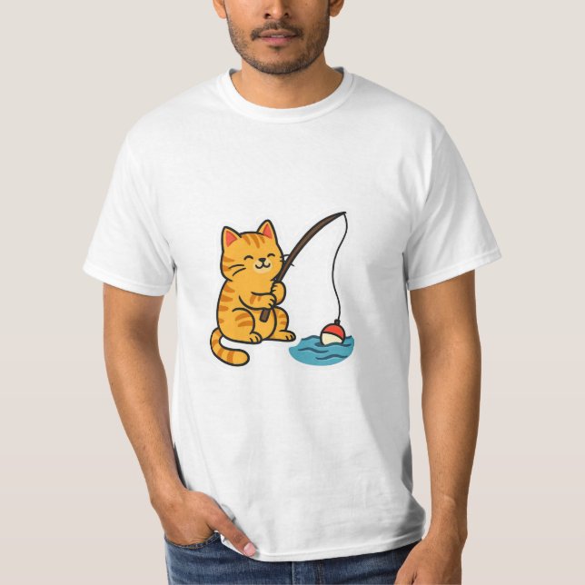 Camiseta de gato pescador (Anverso)
