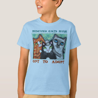 Camiseta de gato rescatada/refugiada