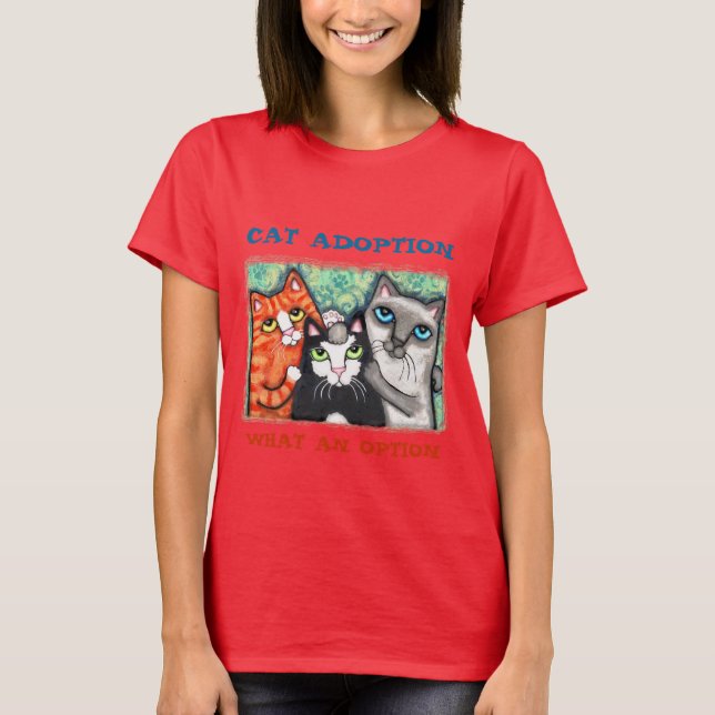 Camiseta de gato rescatada/refugiada (Anverso)