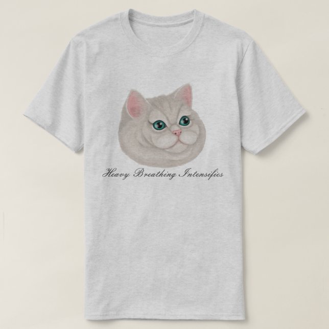 Camiseta de gato respirante (Diseño del anverso)