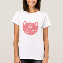 Camiseta de gato rosa Kawaii Pagan