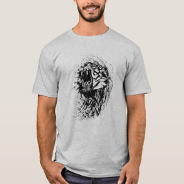 Camiseta de gato salvaje para hombres